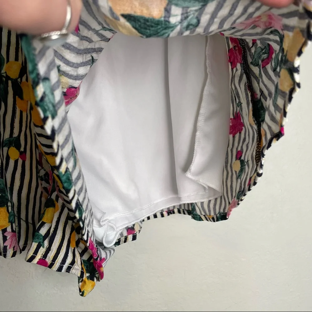 Everly Stripe and Floral Print Shorts